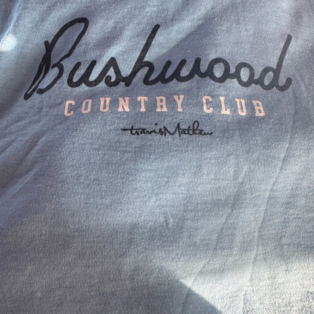 Travis Mathew Bushwood Country Club Longsleeve Hooded Sweater M Blue - Picture 3 of 7